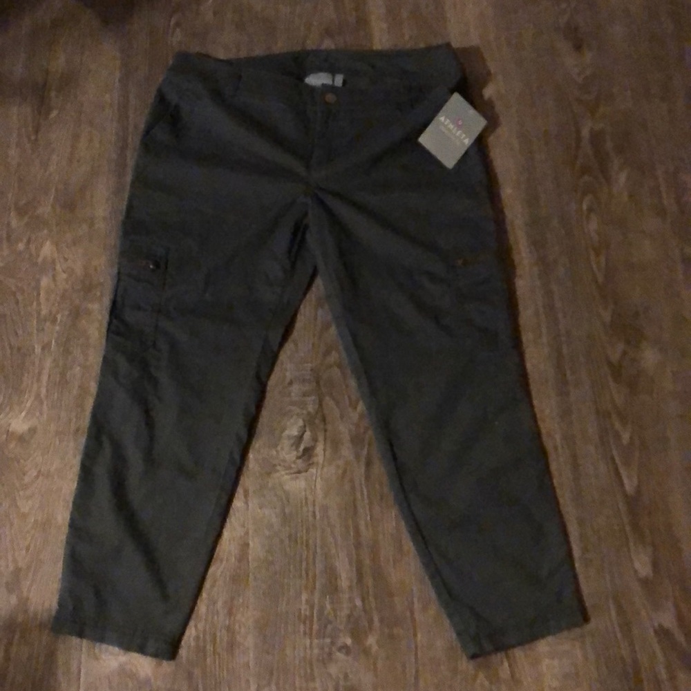 athleta skinny cargo crop pants